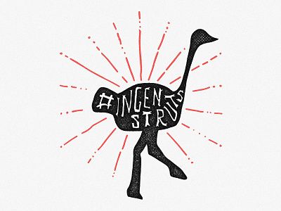 Ingen Struts Illustration handmade illustration lettering typography