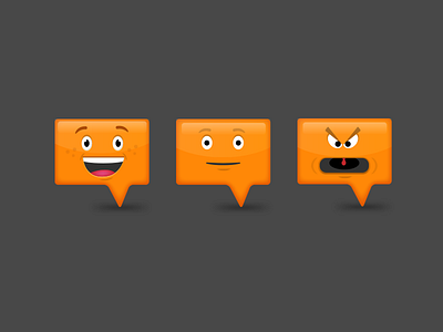 Mood Personas character character design chat customer service emoticon expression icon illustration mood orange persona smiley ui