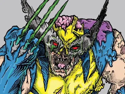 Undead Zomberine comics illustration marvel undead x men zombie