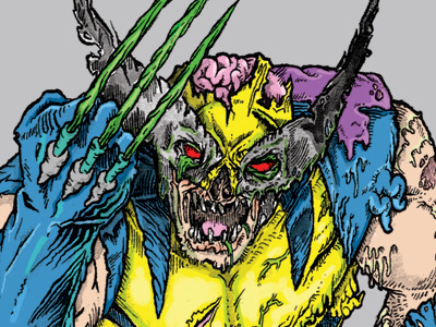 Undead Zomberine comics illustration marvel undead x men zombie