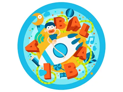 Illustration Happy Young happ illustration