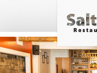 Saltwater Restaurant Website Header banner design development header logo website