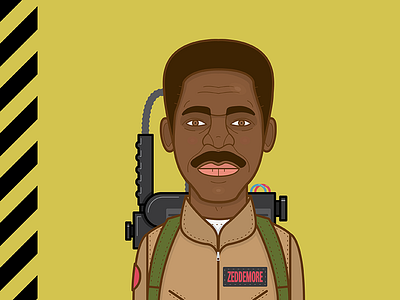 That's a big twinkie. character ghostbusters illustration vector zeddemore