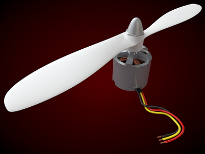 Quadcopter WIP 3d c4d cinema 4d illustration motor technical illustration