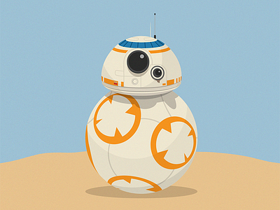 BB-8 from Star Wars bb8 droid illustration lucasarts robot star wars starwars the force awakens theforceawakens vector