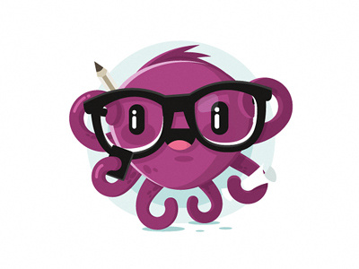 Octopus Smart character gadget glasses octopus pencil smart