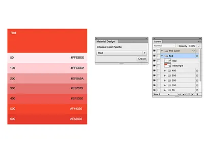 Material Design Palette adobefireworks