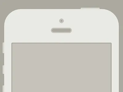 Minimal Iphone Flat iphone template adobefireworks
