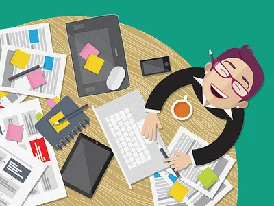 Happy pants avatar icon illustration