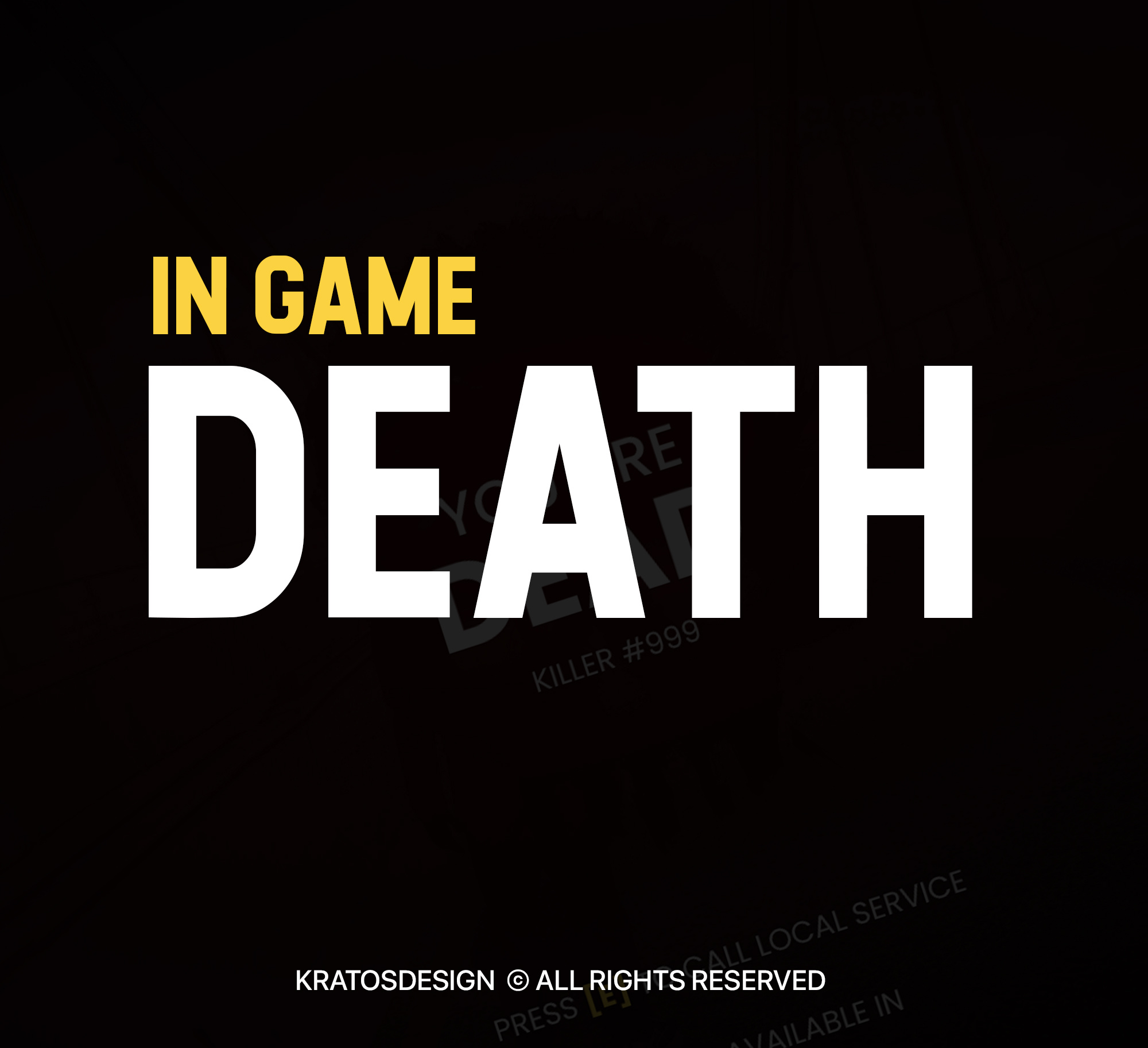 GTA 5 DEATH SCREEN UI graphic design ui