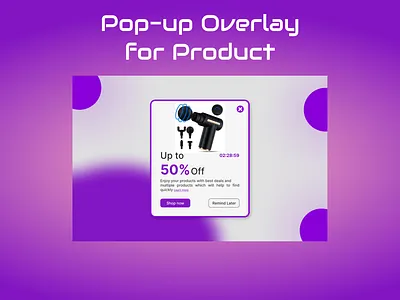 Pop-Up Overlay UI Design creative creativity design popup ui ui design ui ux design