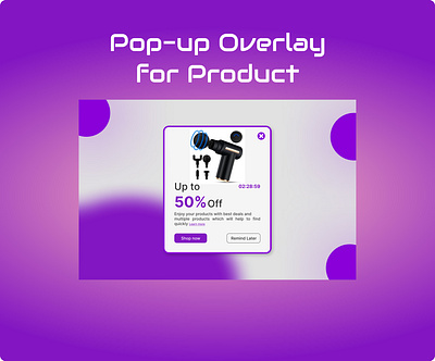 Pop-Up Overlay UI Design creative creativity design popup ui ui design ui ux design