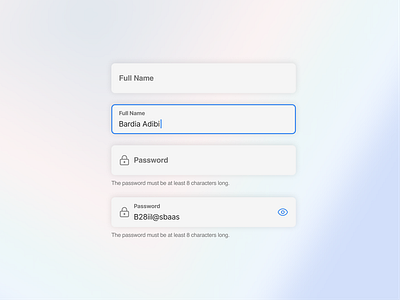 Input Field UI - Final Day clean ui component dailyui design formdesign input input design input field minimal ui minimalism neumorphism password passwordfield text field text input ui ui design ui ux user interface ux