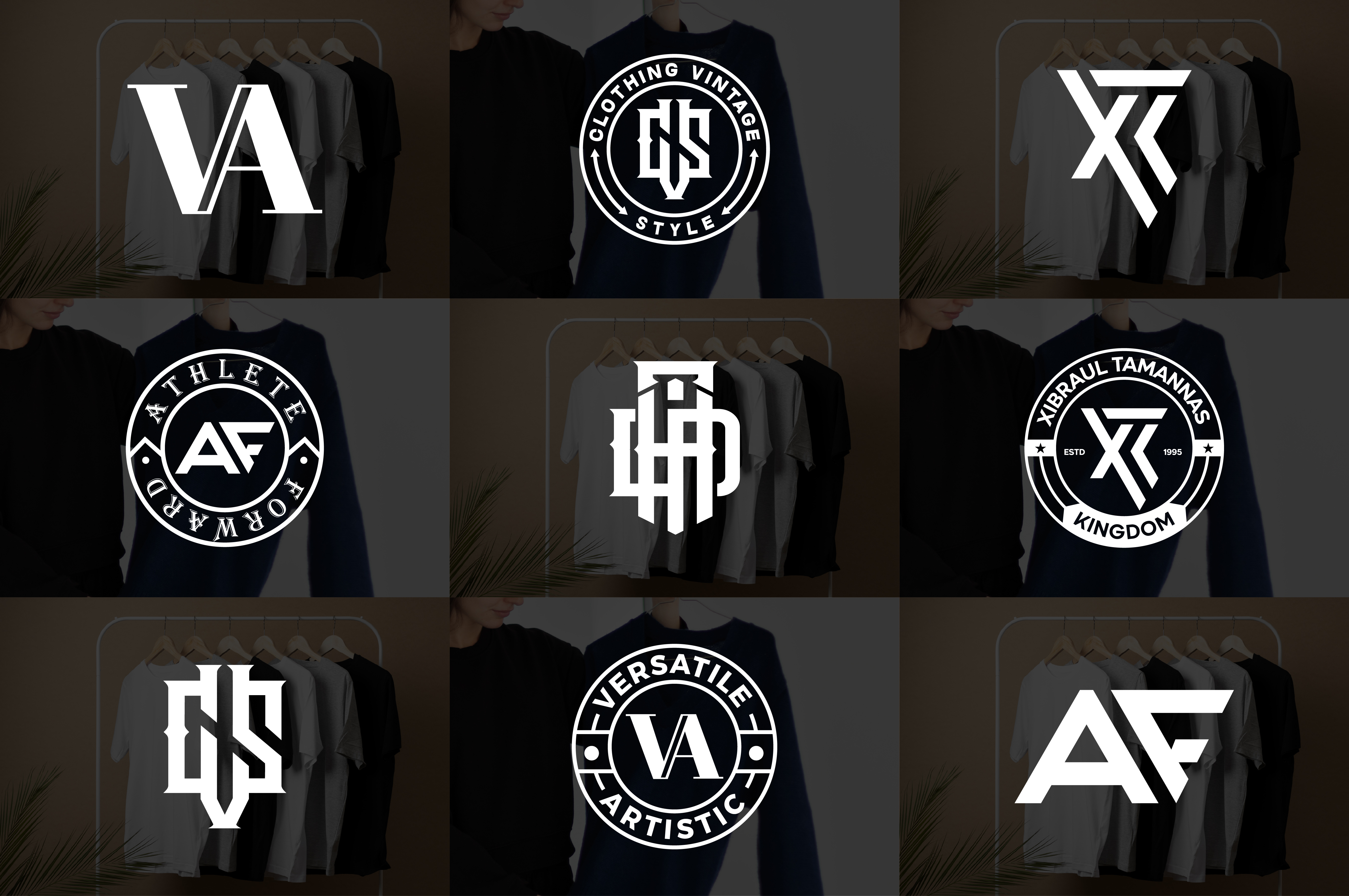 Example of Custom Monogram Logo For Clothing Brand