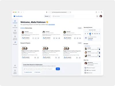 Academia Dashboard UI logo ui
