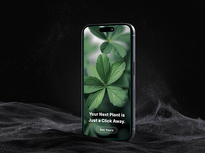 FloraHub - Plant App UI Design figma glassmorphism modern design plant app product design skeu effect ui uiux uiux design