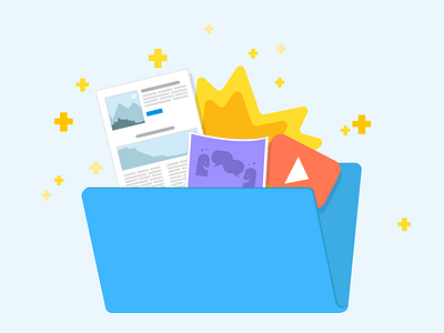 Library Zero State design flat graphic illustration illustrator kapost marketing web