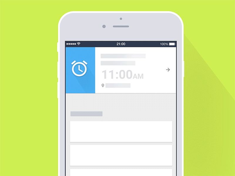 Appointment animation gif mobile