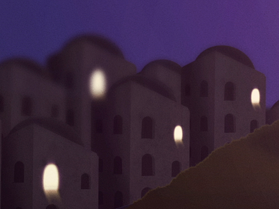 Silent Night animation buildings cartoon christmas story jesus lights manger silent night