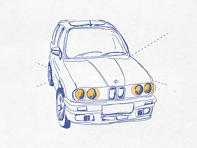 Car – Illustration car contrast draw illustration play sketching urban