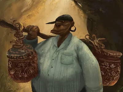 Franck character design drawing illustration painting