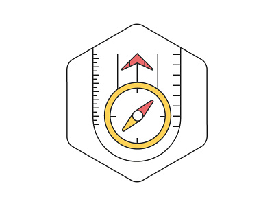 Compass detail compass hiking illustration north travel