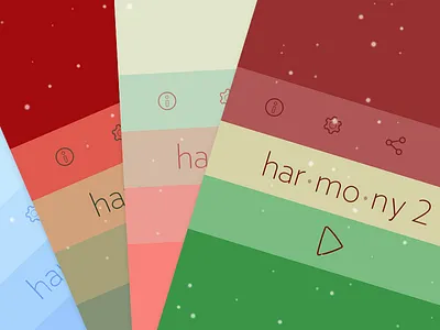 Harmony 2 Christmas Levels app christmas colorful game harmony holiday ios ipad iphone minimal music palette