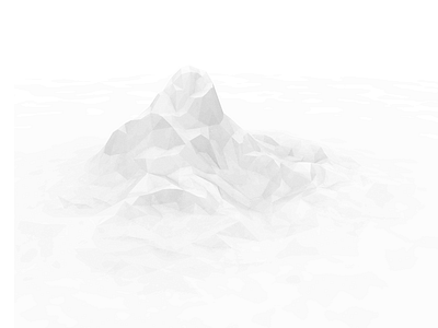 Mountain 3d c4d low poly mountain