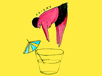 Friday drawing drink friday illustration shutup