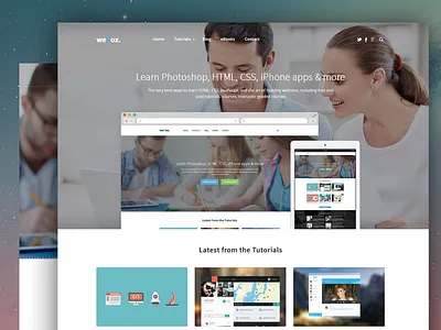 Webox - Header blog cover header magazine simple slider ui ux white