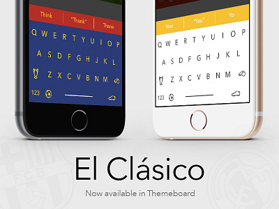 El Clásico - Themeboard barca barcelona barça clasico fc barcelona football keyboard madrid soccer themeboard