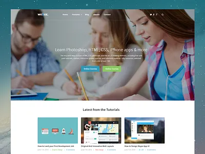 Webox blog cover header magazine simple slider ui ux white