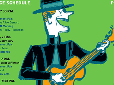 Music Poster in Progress drawing guitar illustration music photoshop poster