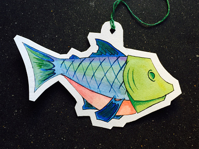 Fishmas Ornament fishmas illustration ornament practical watercolor