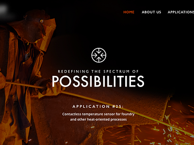 Feeling test fire foundry futura gill sans header heat hero layout open sans splash typography web