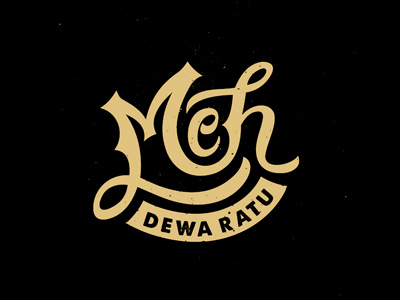 Meh Dewa Ratu typography