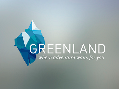 Greenland Logo ci greenland grönland logo lowpoly polygon