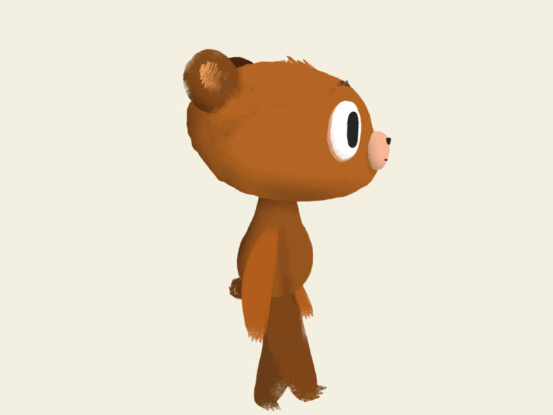 Bear ae animation bear design designer dribbble gif illustration motion psd vector