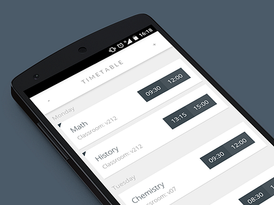 Orary - School Timetable app design android app design google school time timetable university