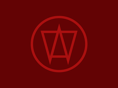 WITCH SUMMENING circle event logo red vector w witch