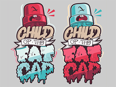 Child of the Fat Cap character design creative debut graffiti hand drawn hand lettering illustration illustrator street streetart typeface typography