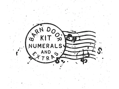 Barn Door Kit font handmade kit