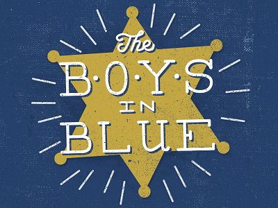 Boys in blue grunge lettering mono weight texture