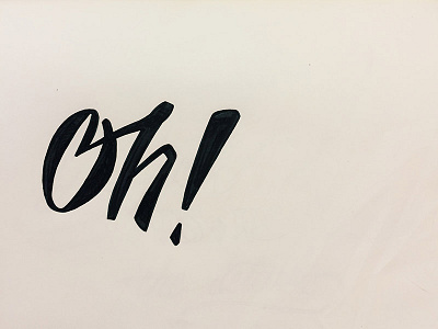 Oh! handlettering lettering