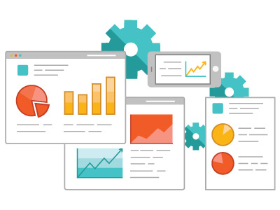 Analytics pie chart web