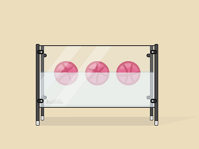 Equilibrium - 3 Invites aquarium art basketball dribbble flat illustration invites jeff koons pop