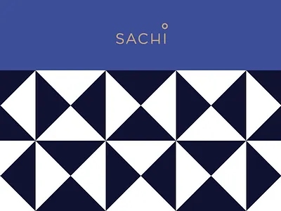 Sachi Pattern chalk navy pattern triangle