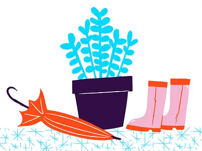 rainy day gear book illustration narrative