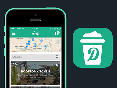 Coffee Subscription App coffee flat icon ios ui ux