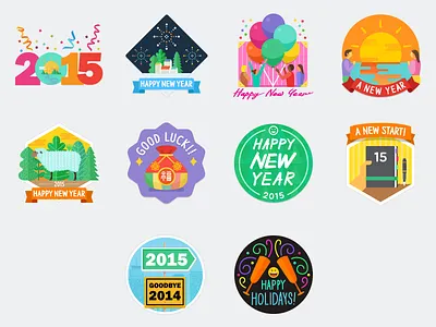 Happy new year! band happy new year sticker